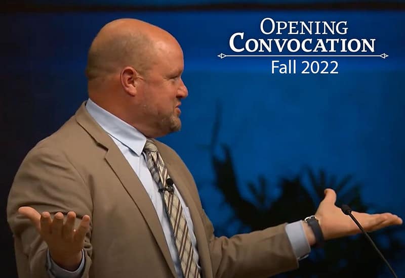 Ray McCormick speaking for Fall 2022 Opening Convocation